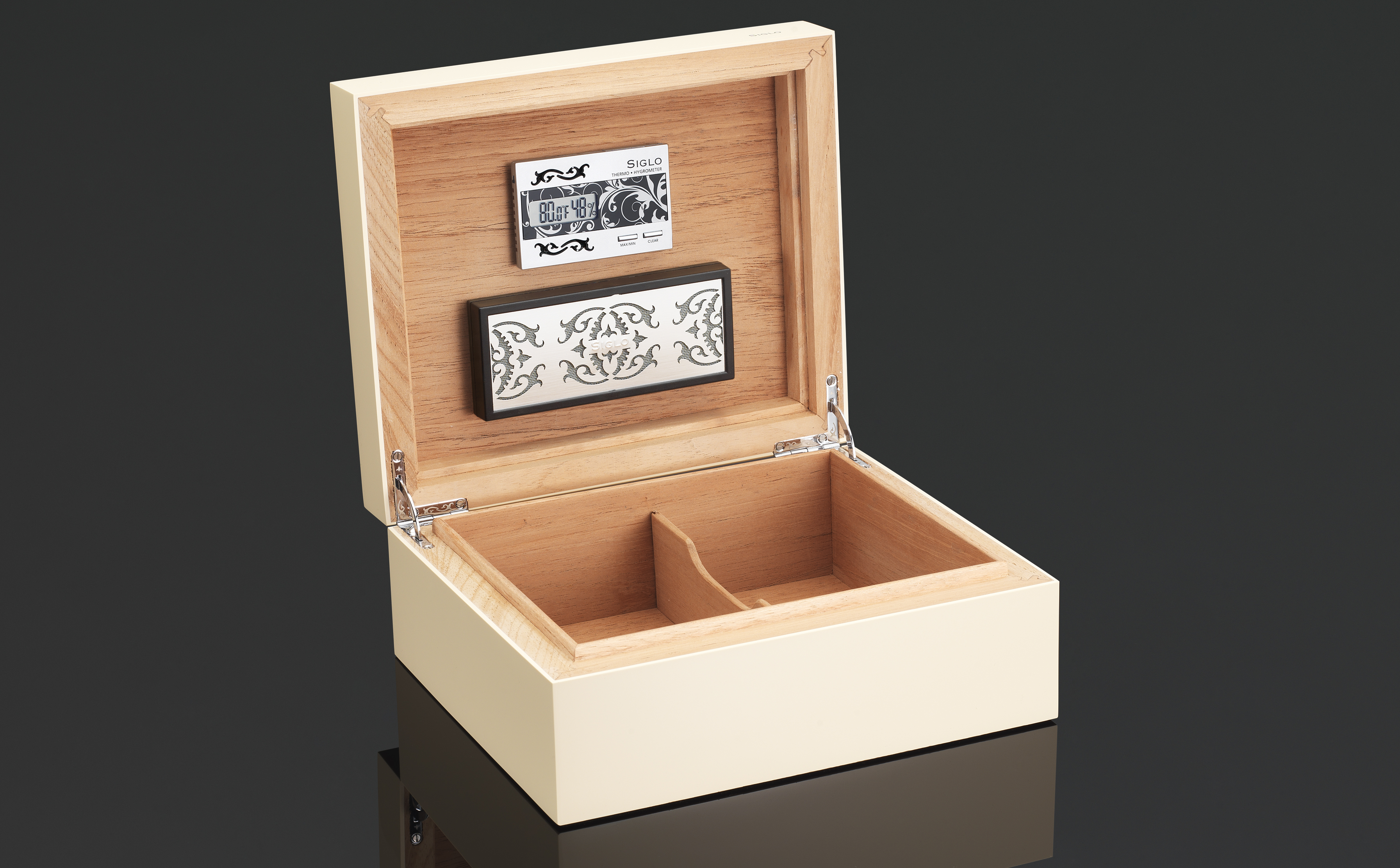 Vibrant Series - 50 Sticks Humidor - Ivory White